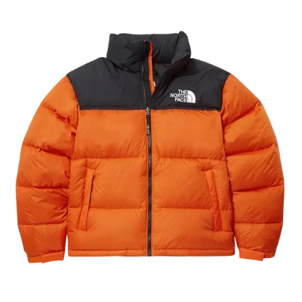  The North Face Puffer Jacket Orange