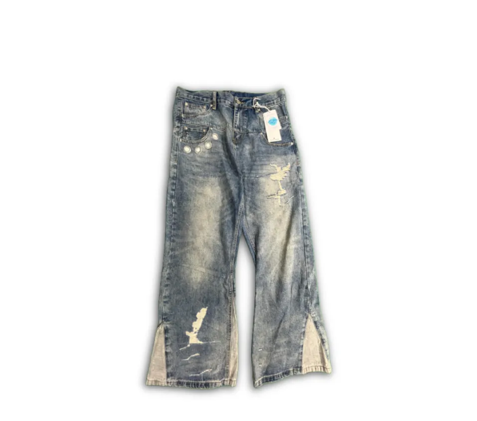 Bootcut Flare Ripped Jeans